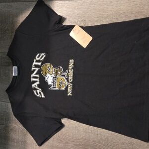 Black New Orleans Saints T-Shirt